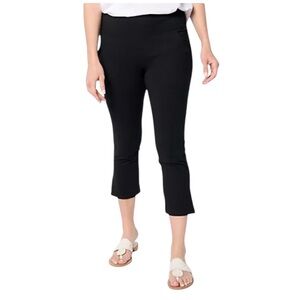 Woman with Control Tummy Control Knit Cropped Pants